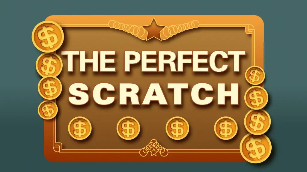 XO Lotto's The Perfect Scratch game card offering a top prize of $200,000.