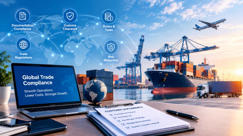 How Global Trade Compliance Helps Businesses Avoid Delays and Reduce Costs - International Shipping News | SkyLink Global