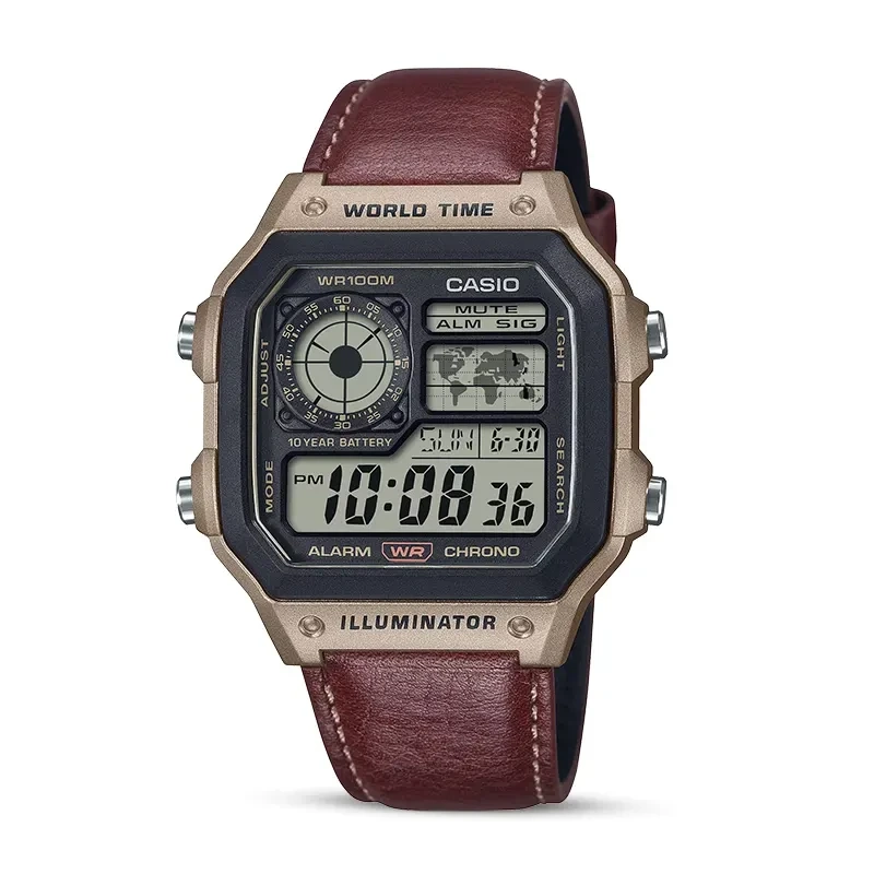 Casio Youth World Timer Digital Men's Watch- AE-1200WHL-5AV 1