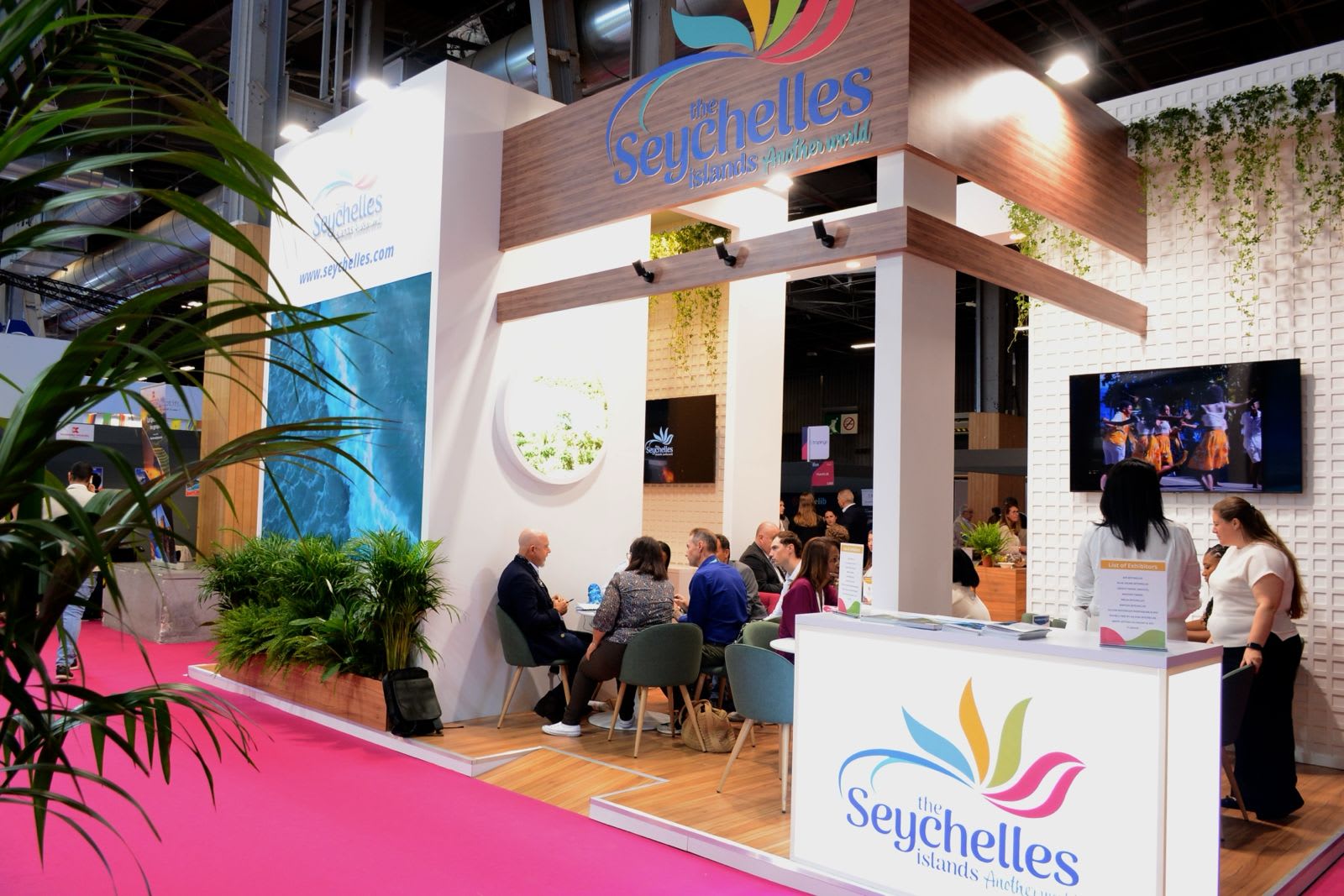 Photo of the Seychelles stand at IFTM Top Resa 2026 in Paris.