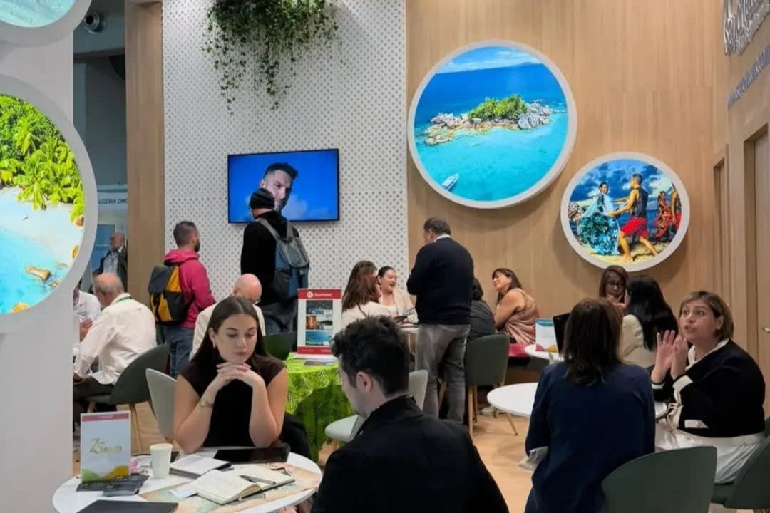 Image of the Seychelles Stand at TTG in 2025.