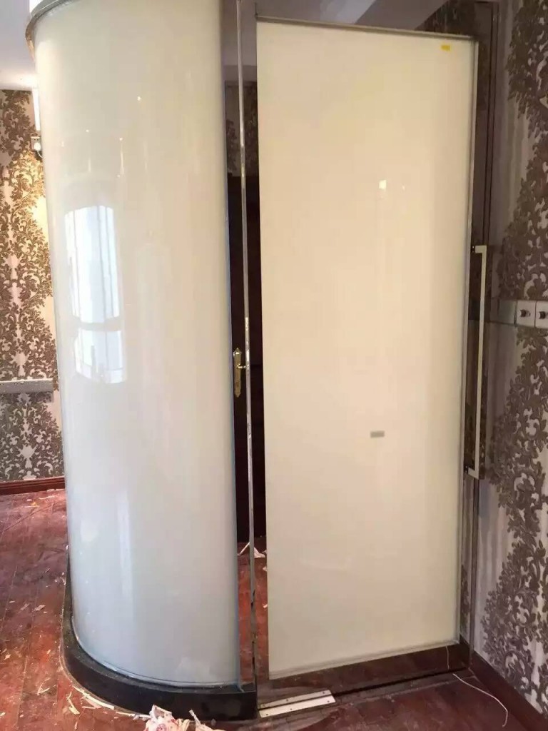 Bending switchable smart glass in shower rooms Privacy Smart Glass