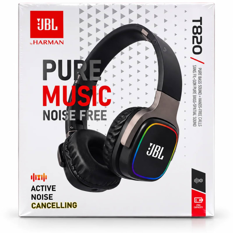 Casque Audio Sans Fil T820 – Réduction de Bruit Annoncée