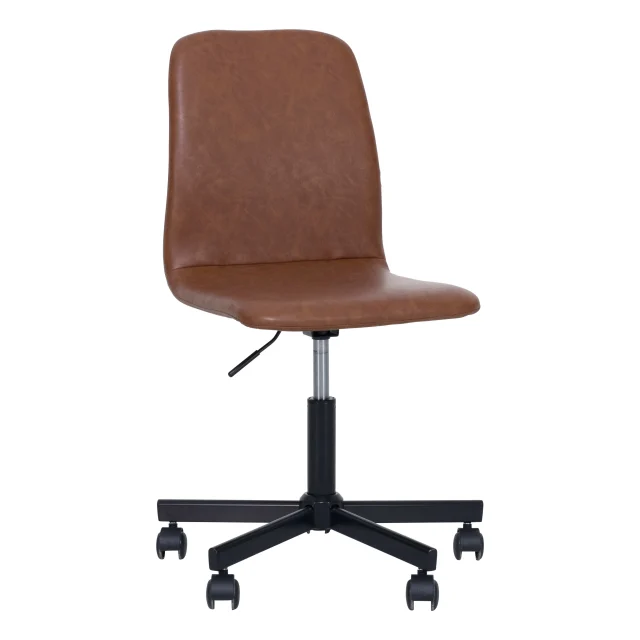 Jacob Desk Chair in Brandy PU Black OZ Design Furniture