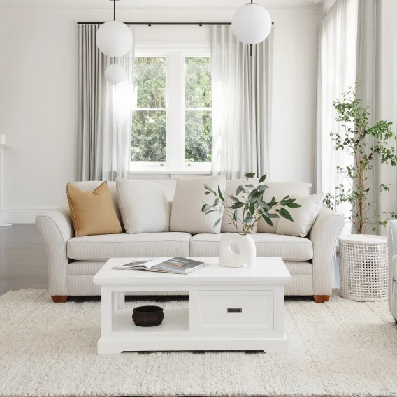 White coffee table hamptons deals