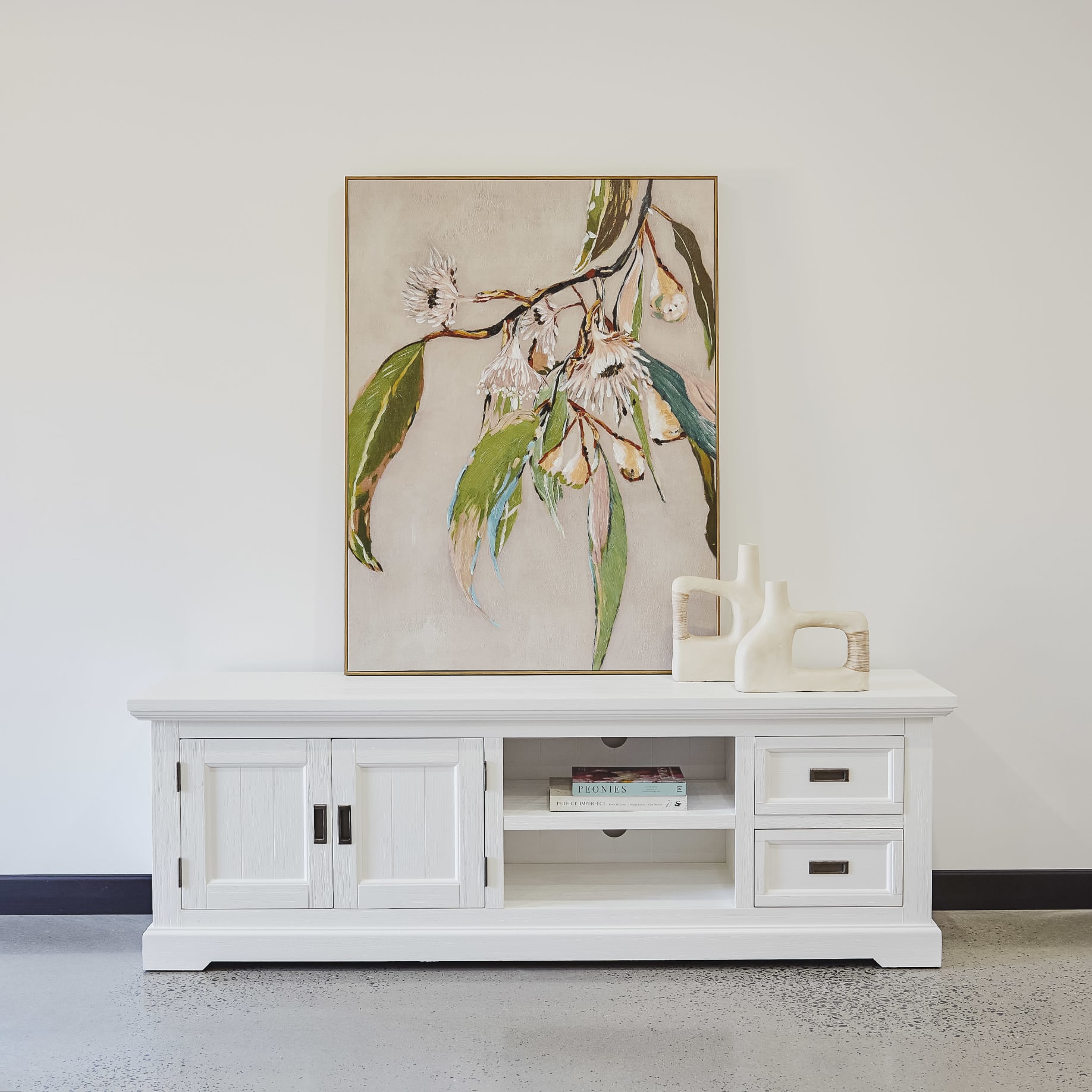 Hamptons style tv unit outlet