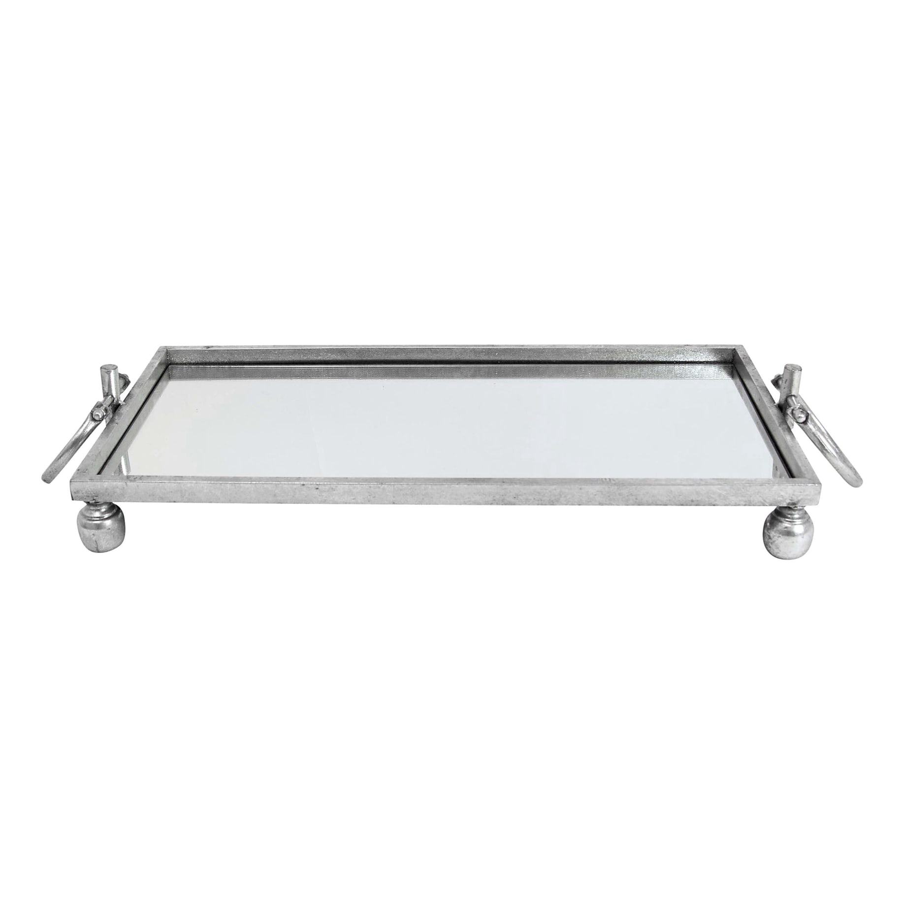 Dover Tray with Handles 57x10.5cm in Silver OZ Design Furniture