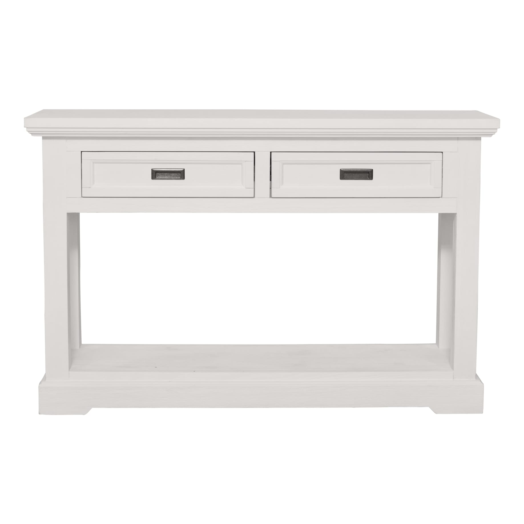 Hamptons Console Table 125cm Acacia White OZ Design Furniture