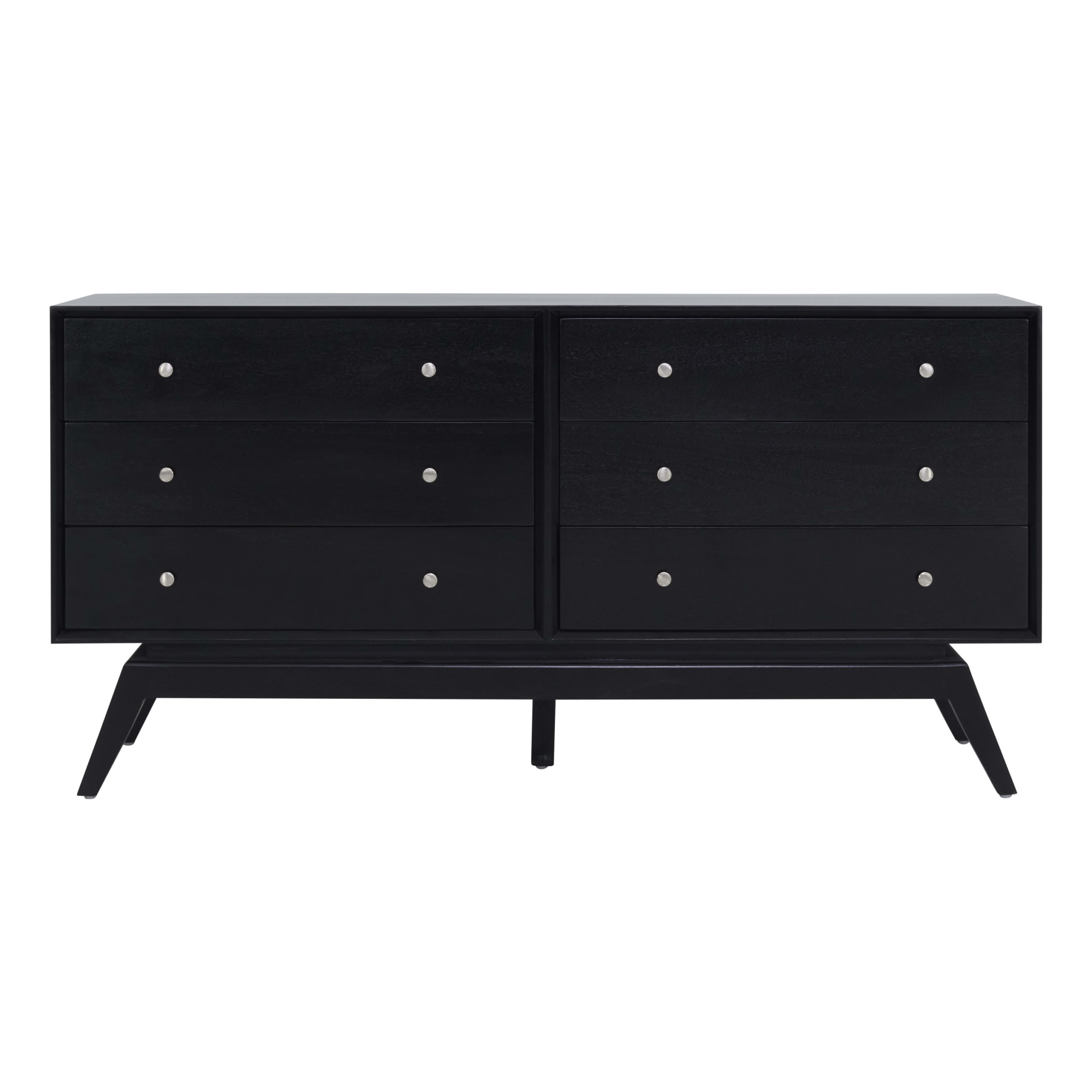 Sari 6 Drawer 162cm Buffet in Black OZ Design Furniture