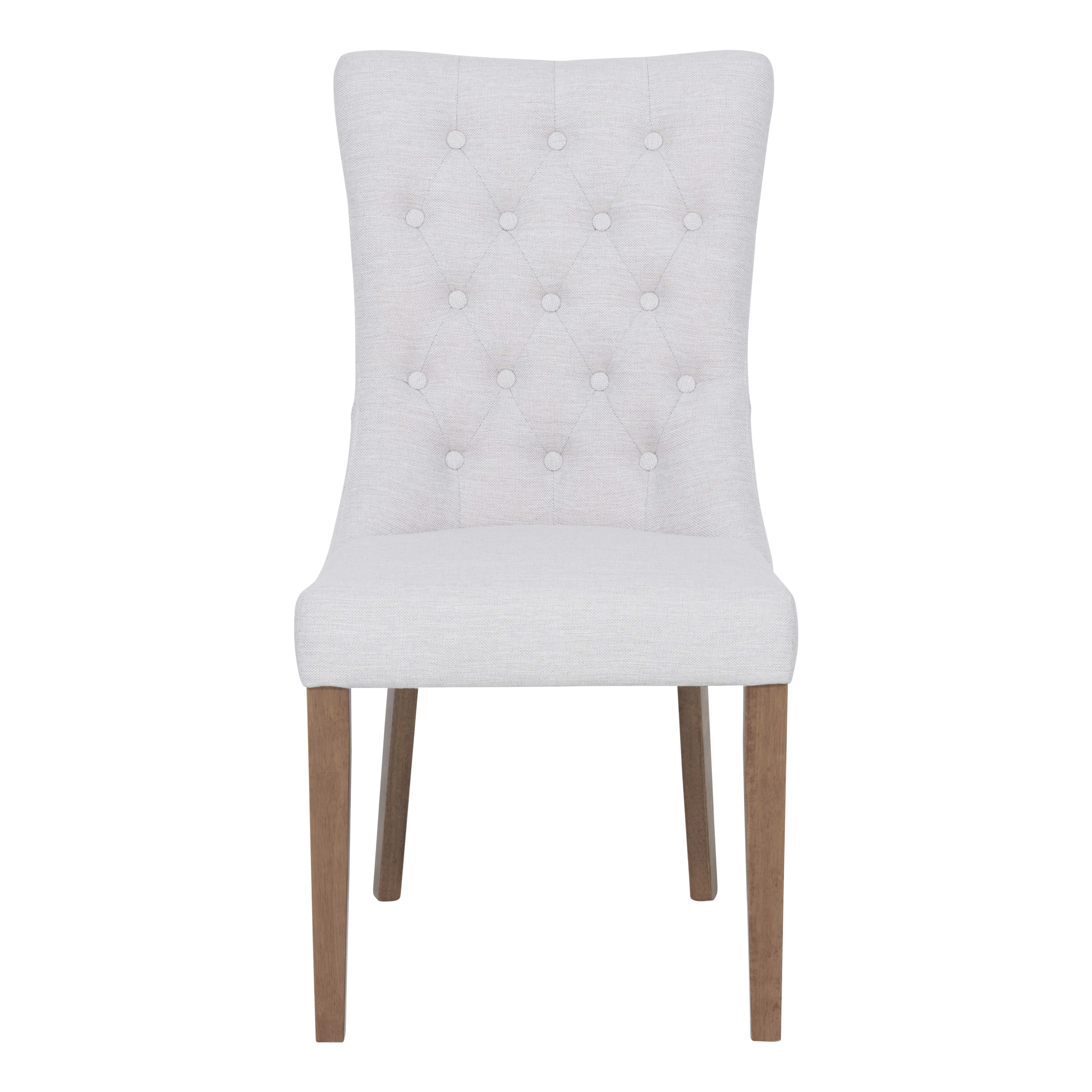 Xavier Dining Chair in Beige / Mangowood Stain OZ Design Furniture