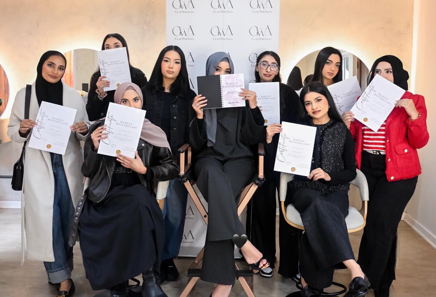 Aaliya with her masterclass students