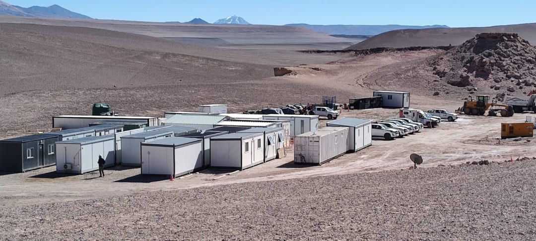 Campamento modular en la Puna