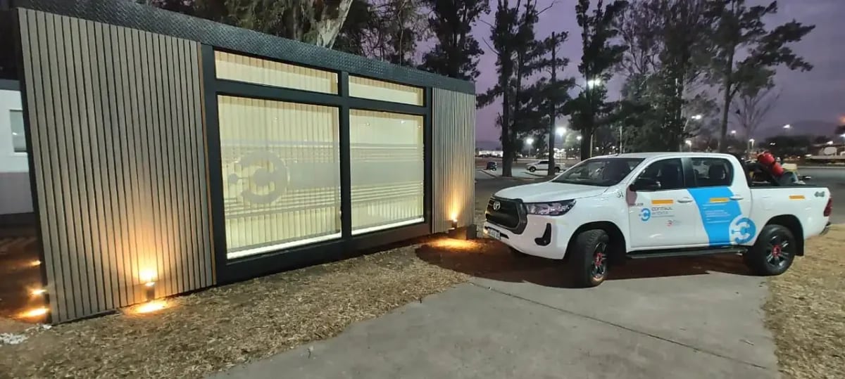 Quincho modular de noche