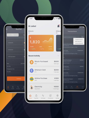 Elotpayment mobile apps - Cryptocurrency exchanger Android & iOS mobile apps