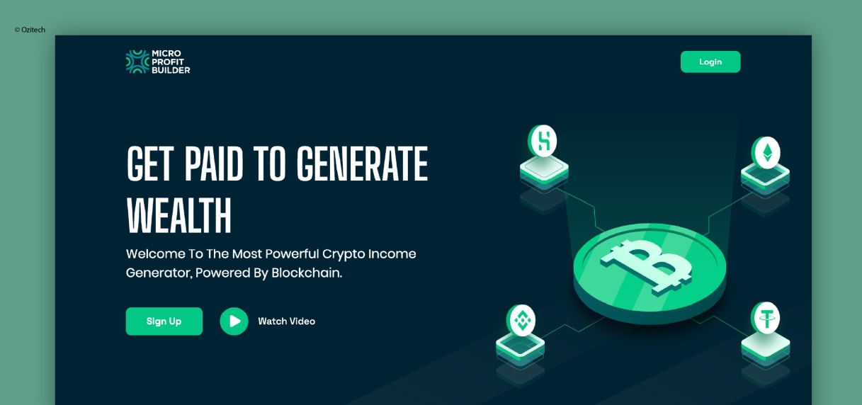 Micro Profit Builder - MLM Crypto Investment system project preview