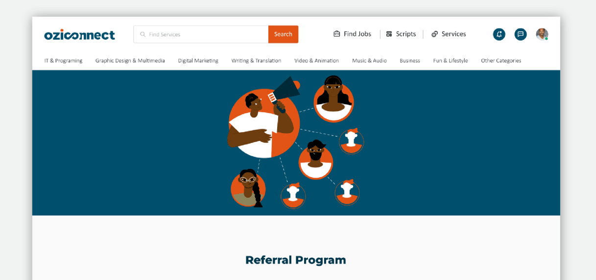 Oziconnect - Freelance Platform project preview