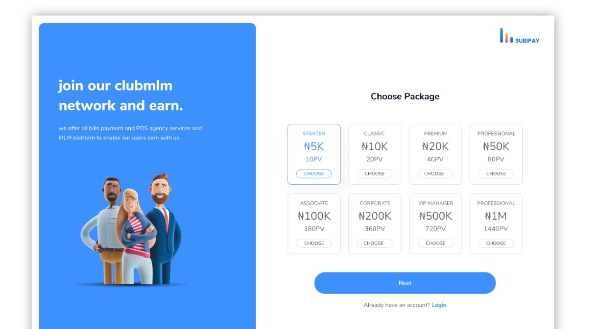 Subipay - Utility bill payment platform project preview