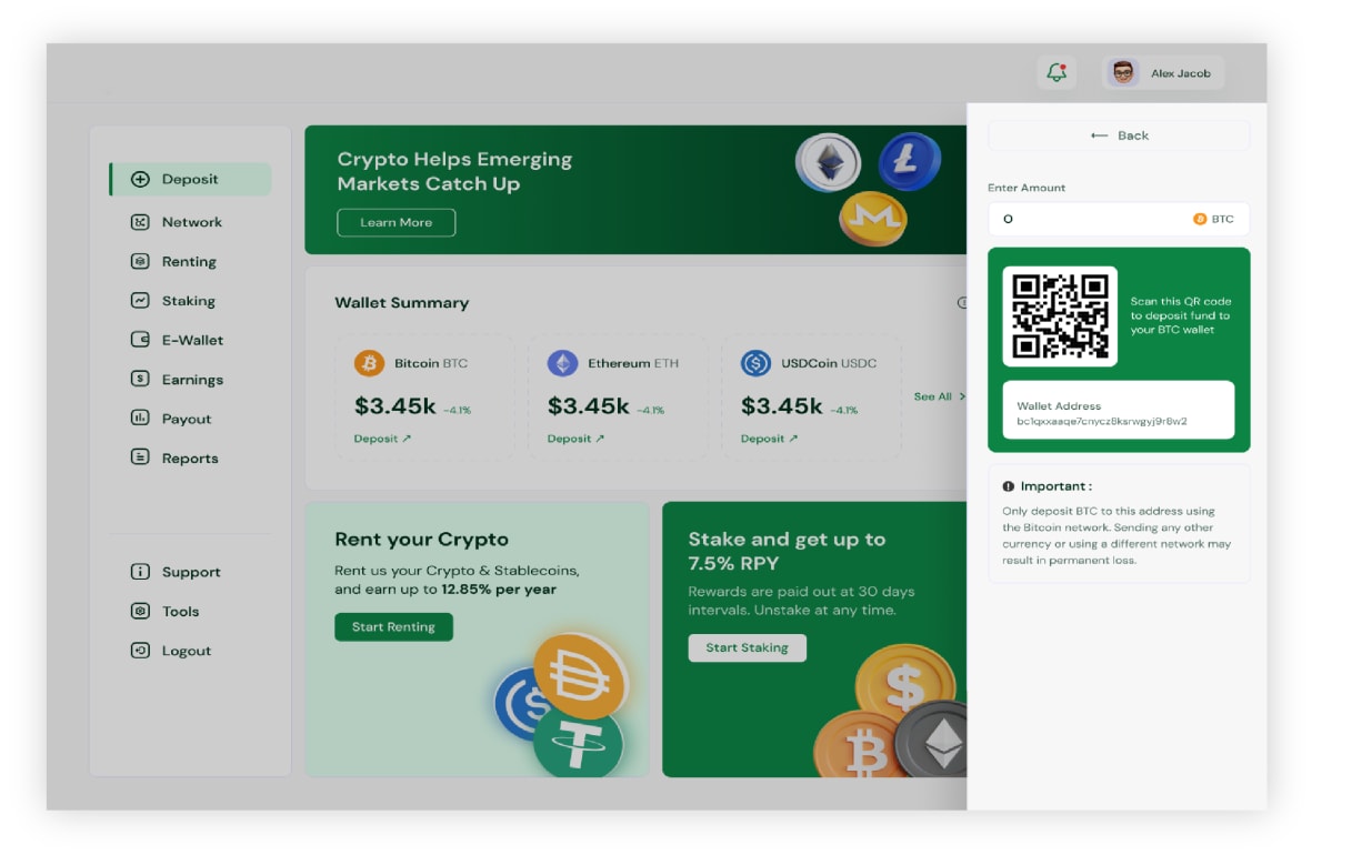 Primebase - Cryptocurrency trading project preview