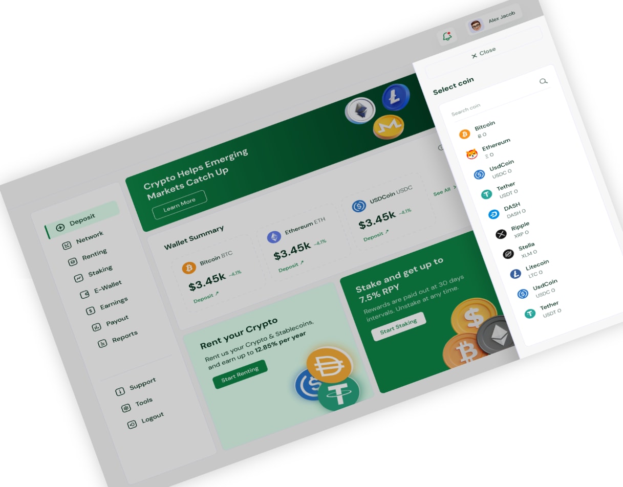 Primebase - Cryptocurrency trading project preview