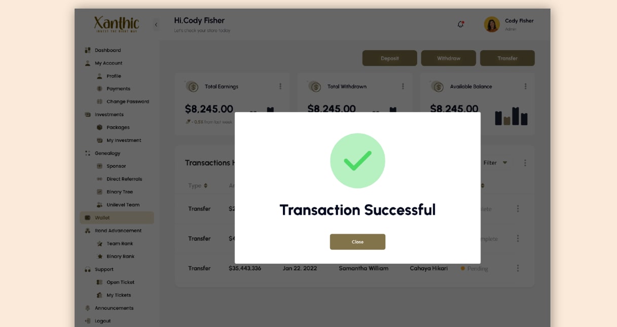 Xanthic - Cryptocurrency Investment project preview