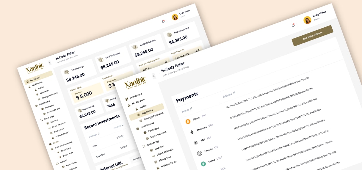 Xanthic - Cryptocurrency Investment project preview