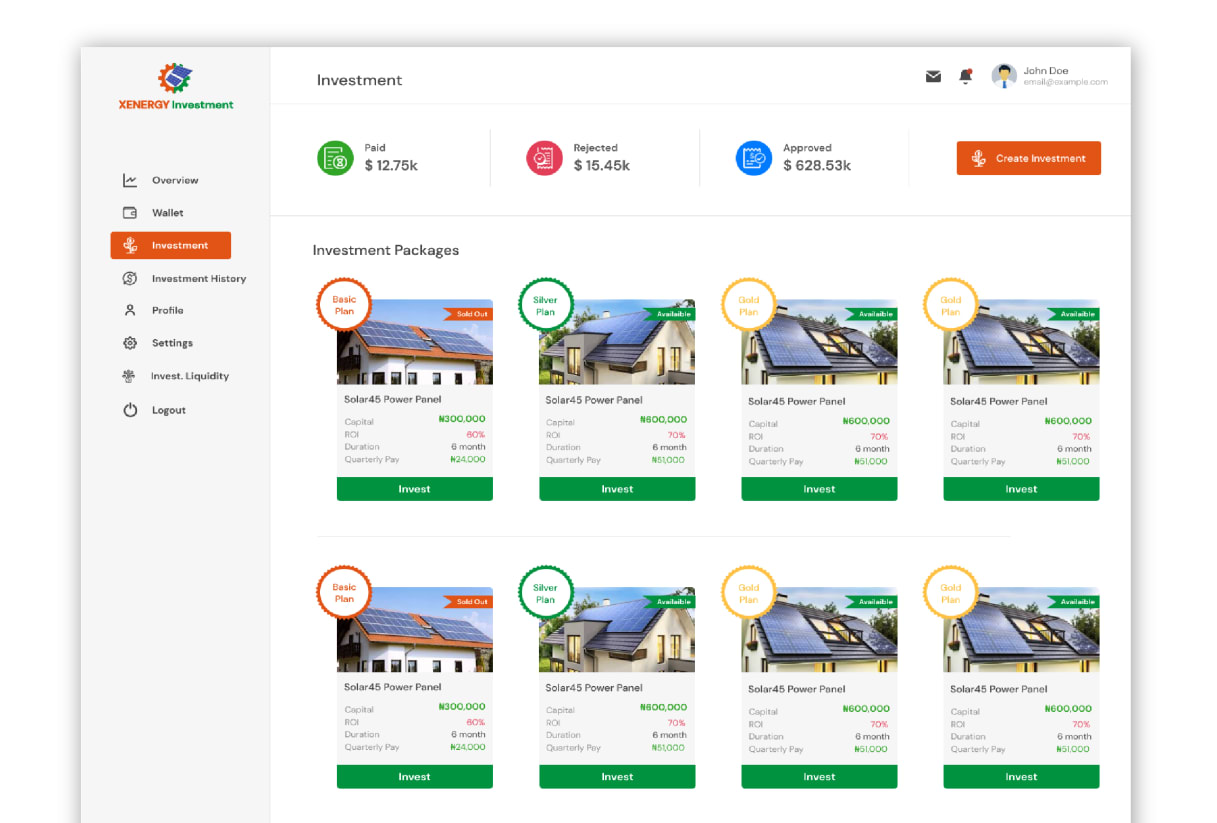 Xenergy - Solar Energy Investment project preview