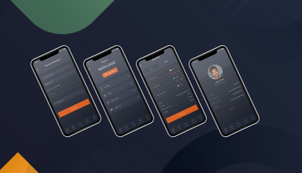 Elotpayment mobile apps - Cryptocurrency exchanger Android & iOS mobile apps project preview