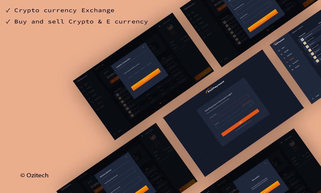 Elotpayment - Cryptocurrency exchange project preview