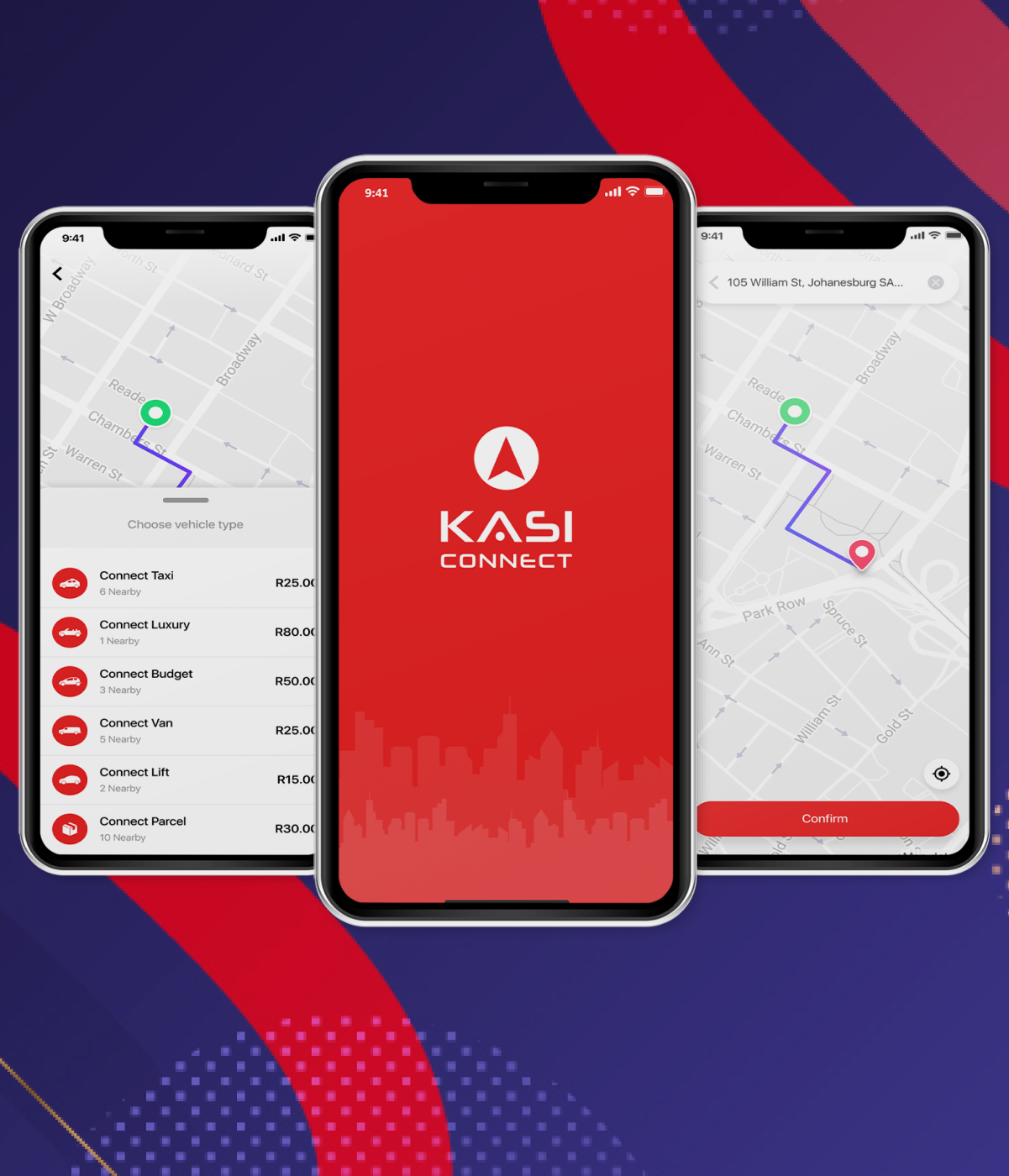 Kasi Connect - Ride-hailing Android & iOS Mobile Apps