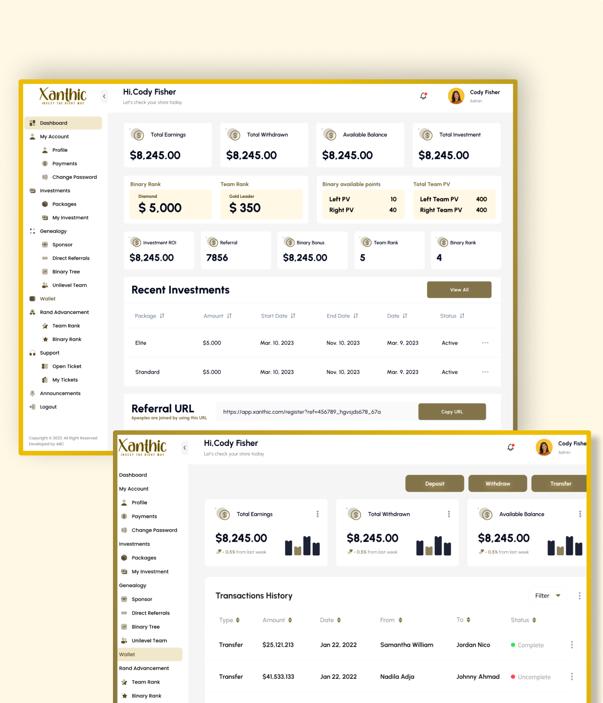 Xanthic - Cryptocurrency Investment