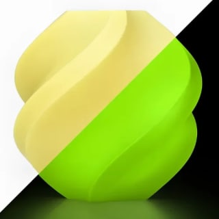 Bambulab Bambu Lab PLA Glow- Glow Yellow - Glow Yellow 1.75mm 3D Printer Filament
