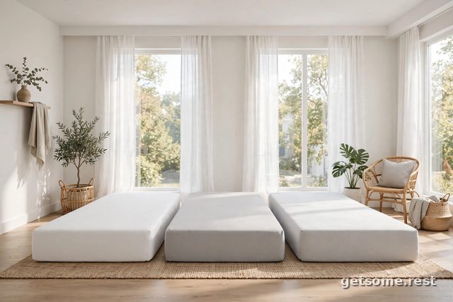 SweetNight CoolNest hybrid mattress in a bright bedroom