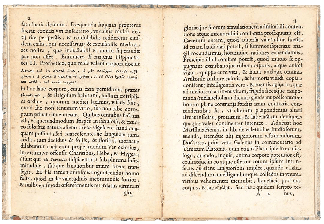 Historia anatomica, Observatioque Medica eviscerati corporis, incliti, qui nuper obijt, Viri Marcelli Sacchetti, Ad Illustrissimos eius familiae viros, & ad doctissimos Medicos Romanos conscripta Neapoli, per Marcum Aurelium Severinum in Regio Gymnasio Chirurgicae, atque Anatomicae rei professorem primum... - Image 3
