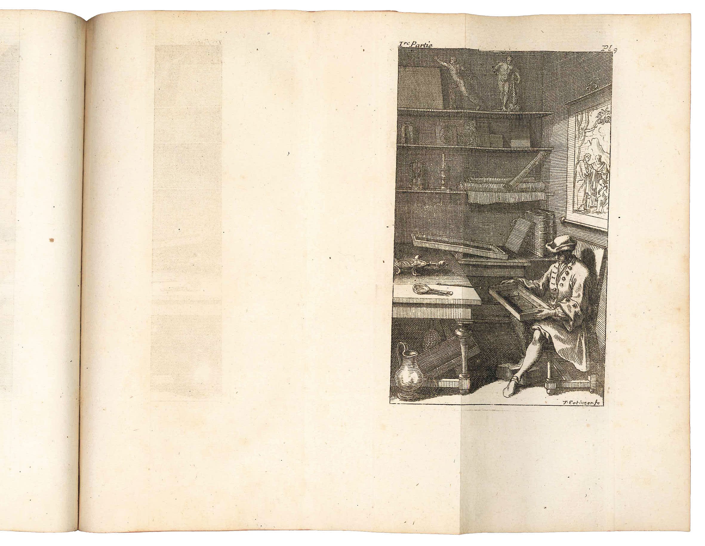 De la manière de graver à l’eau forte et au burin. Et de la gravûre en manière noire. Avec la façon de construire les presses modernes, & d’imprimer en taille-douce […] Nouvelle edition revûe, corrigée & augmentée du double, et enrichie de dix-neuf plances en taille-douce - Image 3