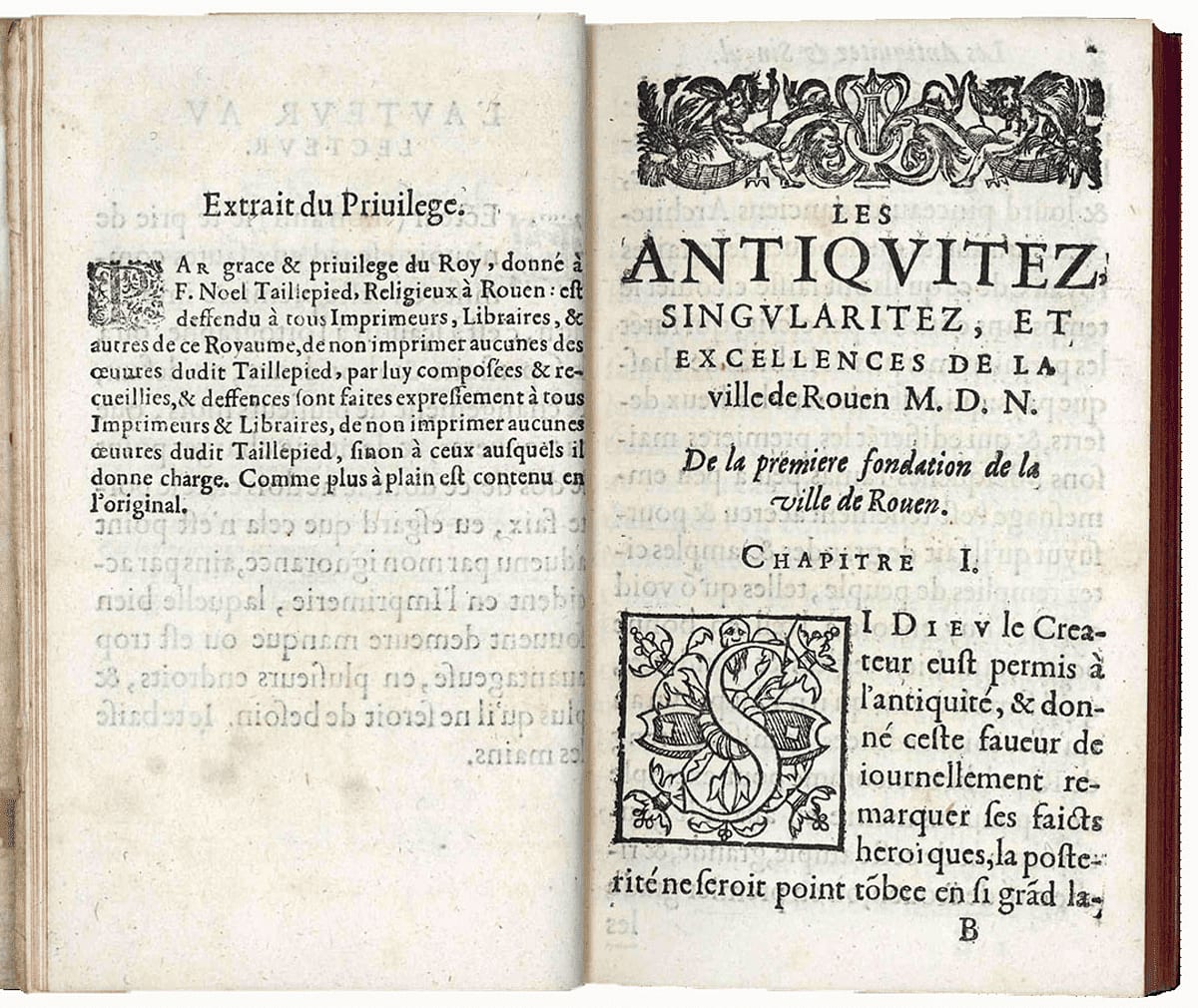 Recueil des antiquiez et singularitez de la ville de Rouen. Avec un progrez des choses memorables y advenues depuis sa fondation iusques à present - Image 4