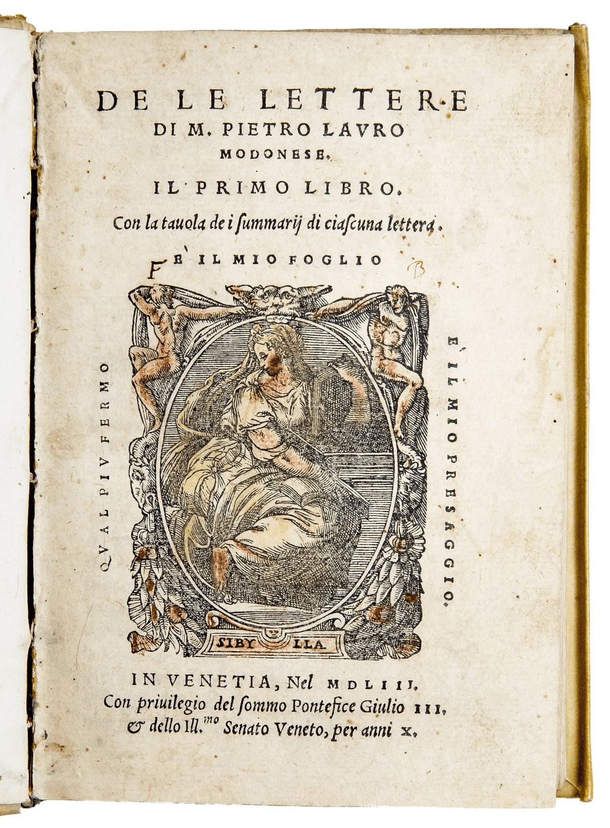 De le lettere [...] Il primo libro. Con la tavola de i summarij di ciascuna lettera - Image 1