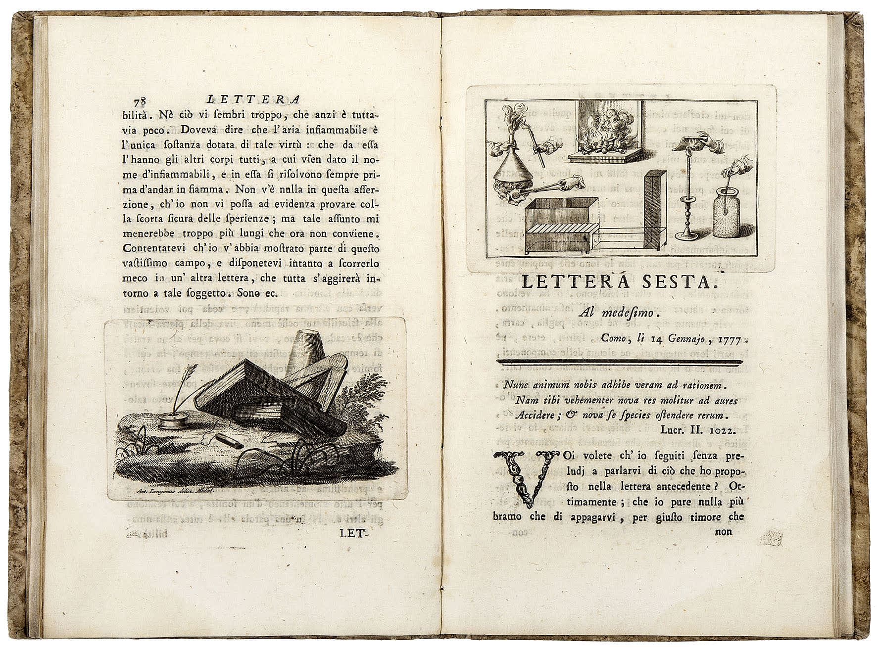 Lettere del Signor Don Alessandro Volta patrizio comasco, e decurione regio professore di fisica sperimentale reggente delle pubbliche scuole di Como membro della Società di Fisica di Zurigo e dell'Accademia R. delle Scienze di Mantova sull'aria infiammabile nativa delle paludi - Image 3