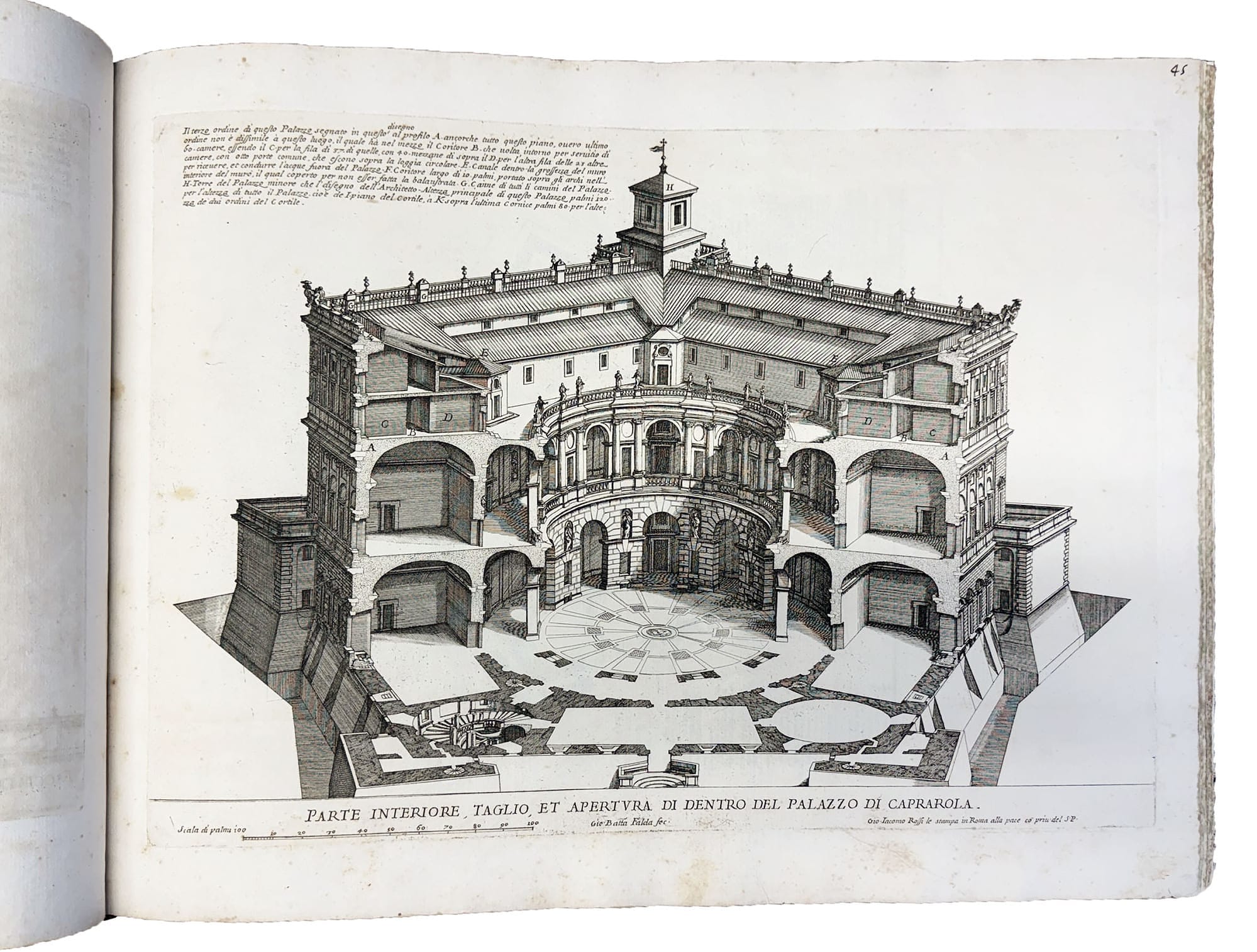 Palazzi di Roma de più celebri architetti disegnati da Pietro Ferrerio pittore et architetto. Libro primo [-secondo] - Image 1