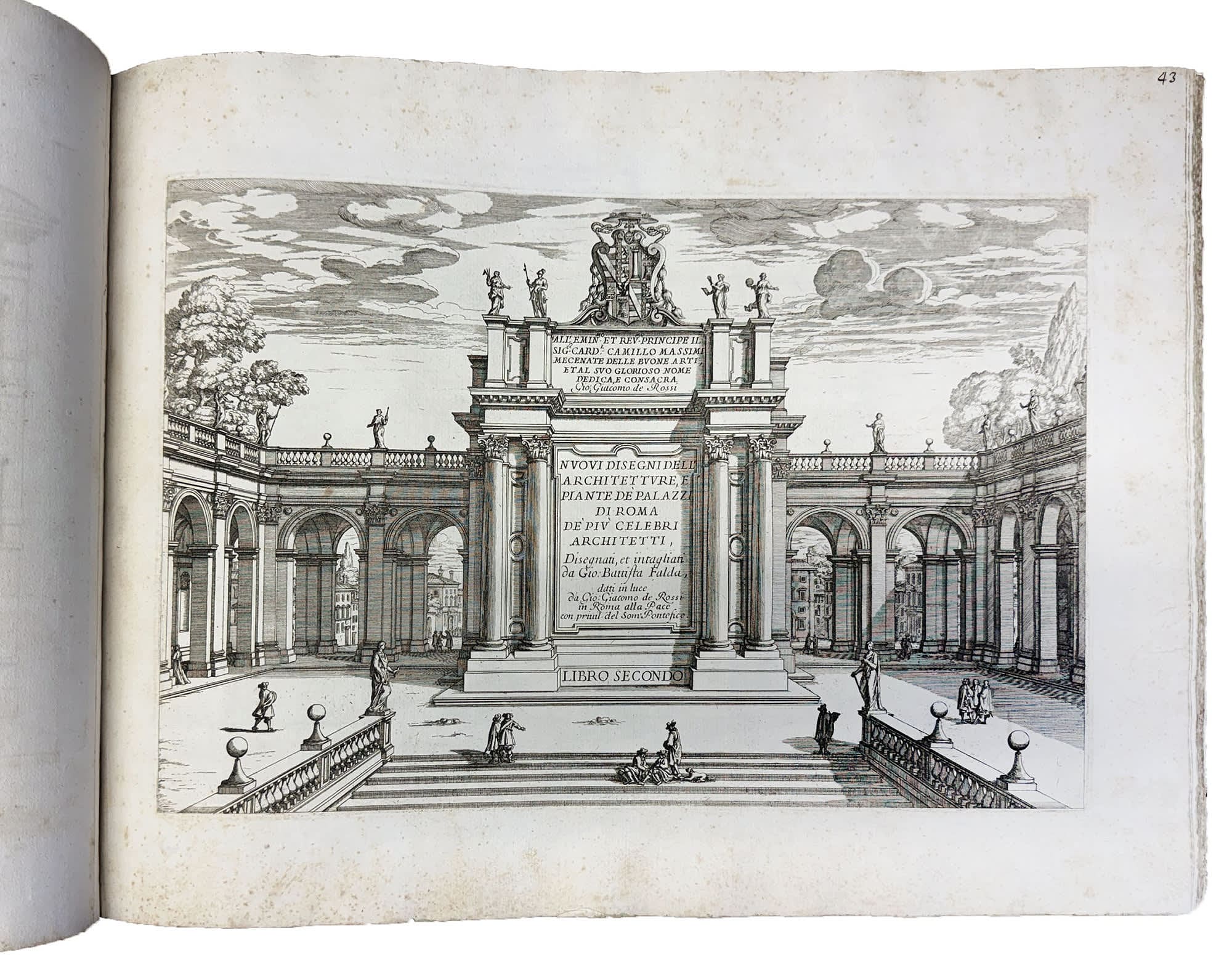 Palazzi di Roma de più celebri architetti disegnati da Pietro Ferrerio pittore et architetto. Libro primo [-secondo] - Image 5