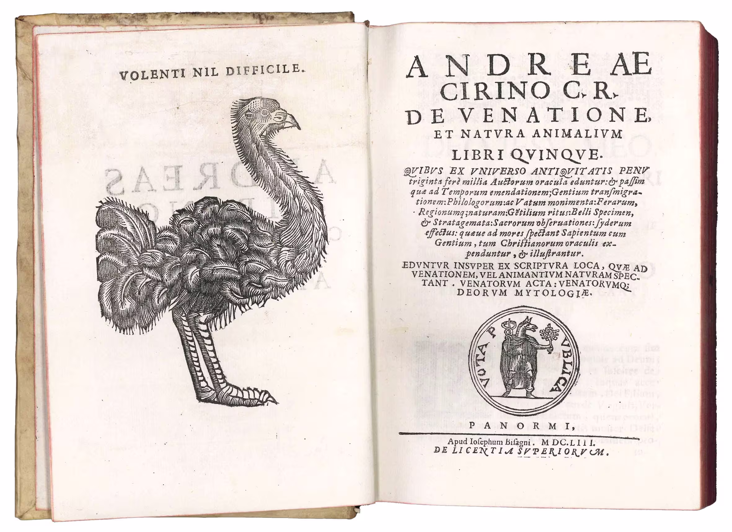 De venatione, et natura animalium libri quinque. Quibus ex uniuerso antiquitatis penu triginta fere millia Auctorum oracula eduntur: &amp; passim quae ad Temporum emendationem; Gentium transmigrationem: Philologorum: ac Vatum monimenta: […]