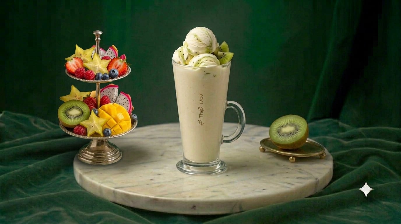 Fresh fruit salad ice cream by The Cakery