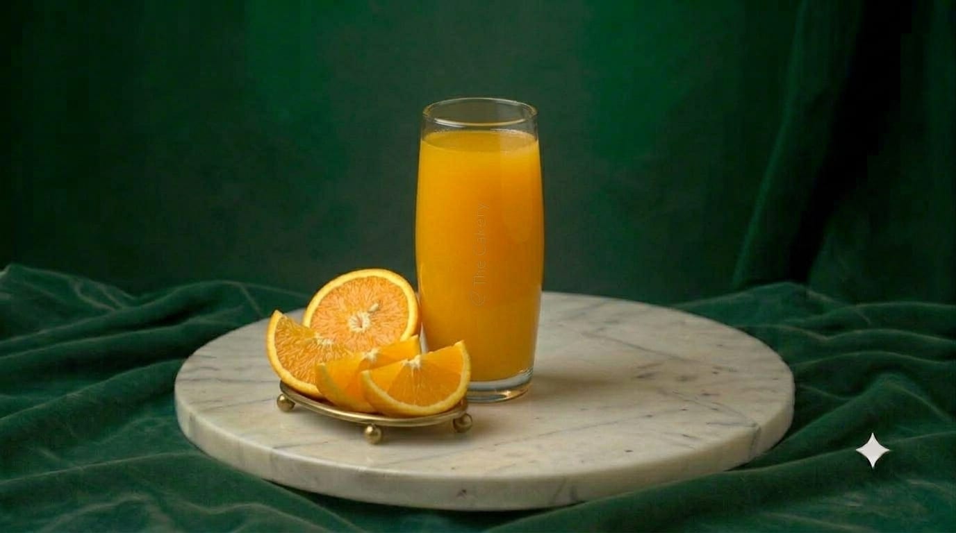 Fresh orange juice by The Cakery