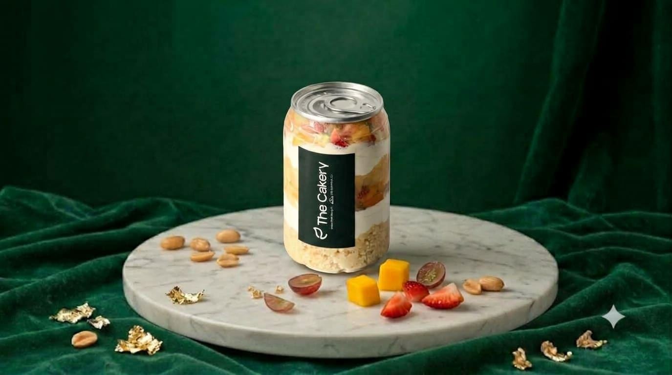 Fresh fruit jar cake by The Cakery, Jar Cakes in Kannur