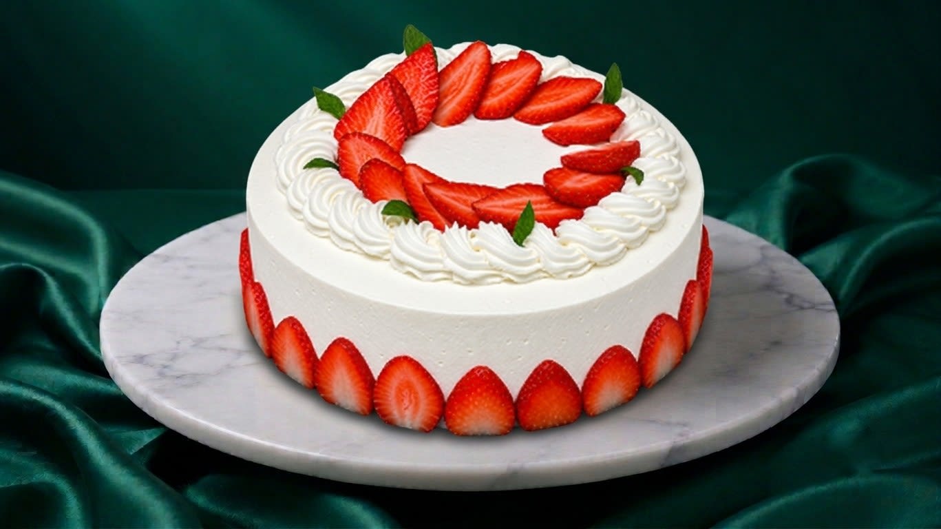 Fresh Strawberry cake by The Cakery, Best Cakes in Kannur