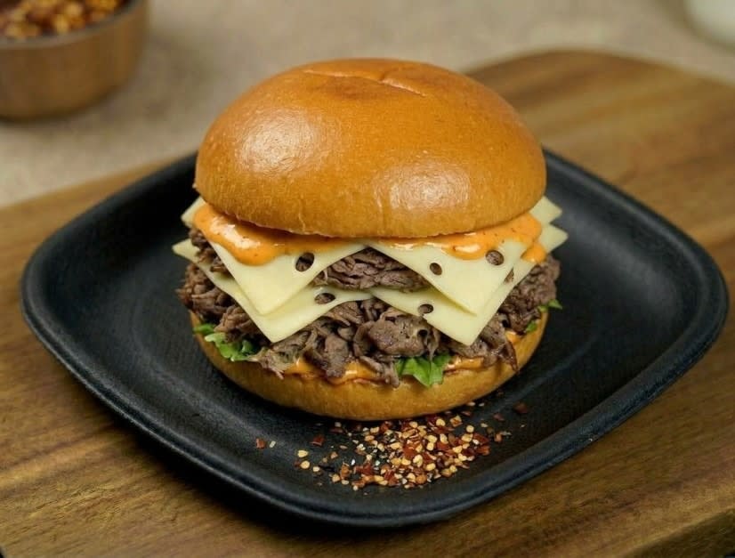 Loaded beef bun by The Cakery, cafe in Kannur
