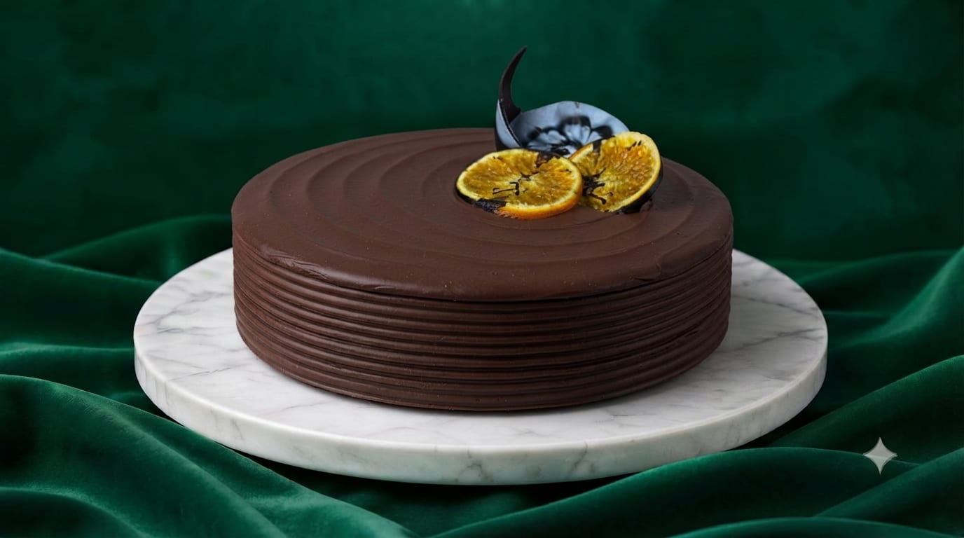 Choco Citrus orange chocolate cake by The Cakery, Best Cakes in Kannur