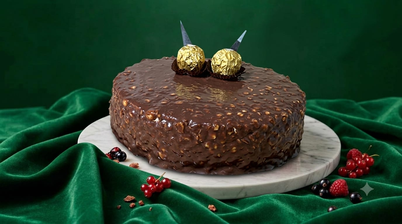 Ferrero Rocher chocolate hazelnut cake by The Cakery, Best Cakes in Kannur