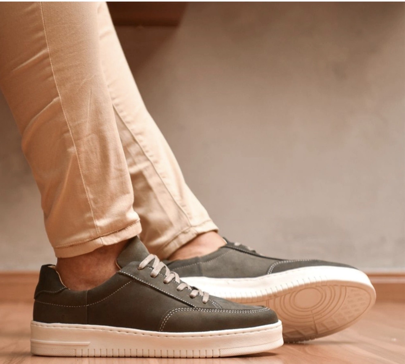 Casual Cabrio Cinza Nobuck