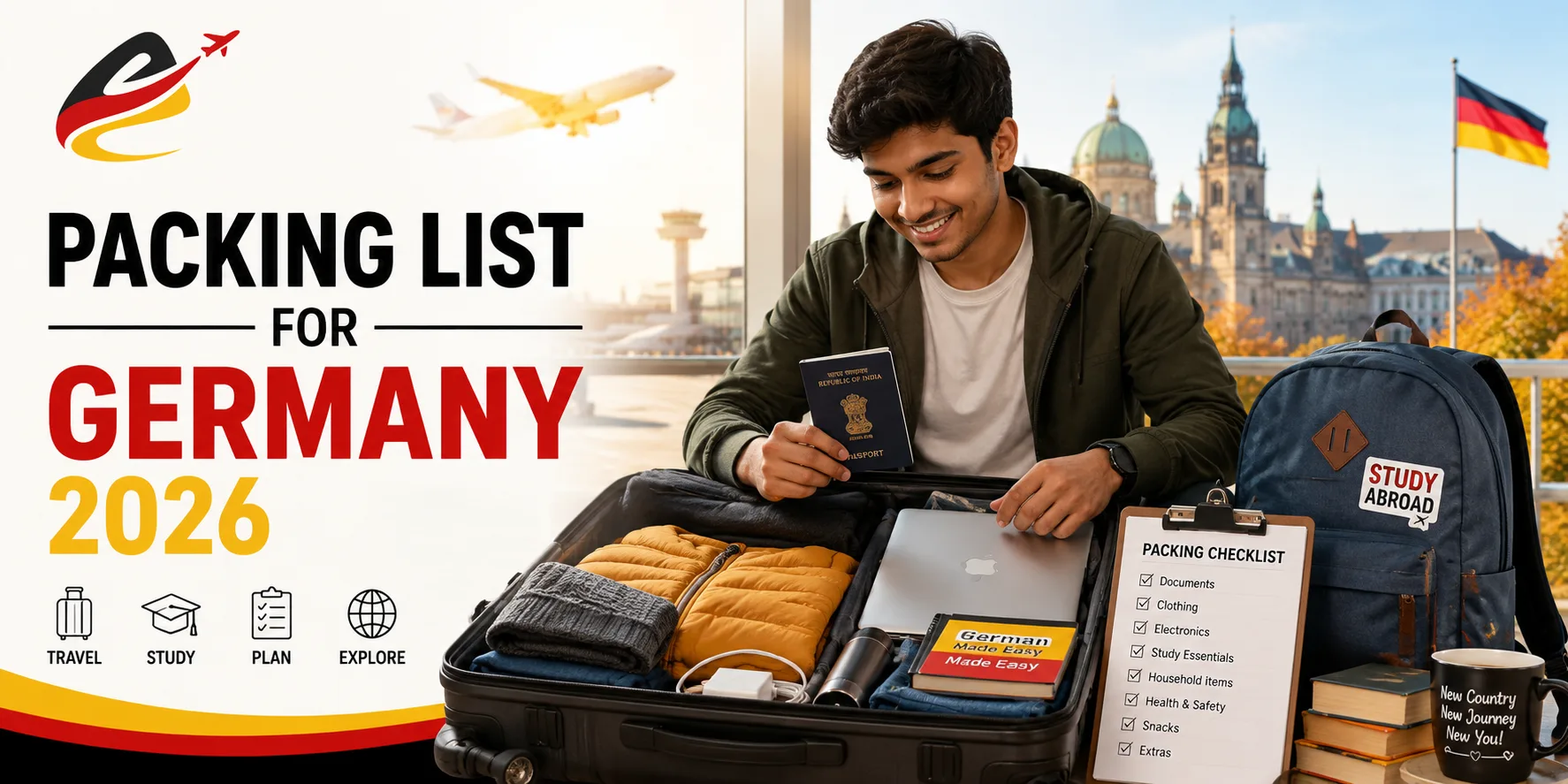 packing list for Indian students moving to Germany in 2026