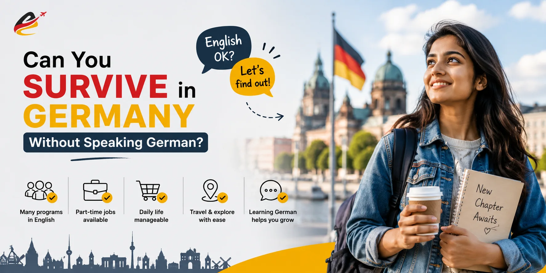 international student living in Germany without speaking German